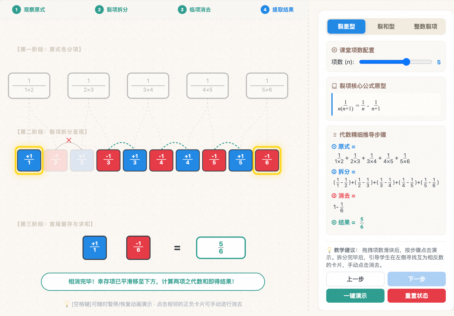 裂项相消法（裂差、裂合、整数裂项）
