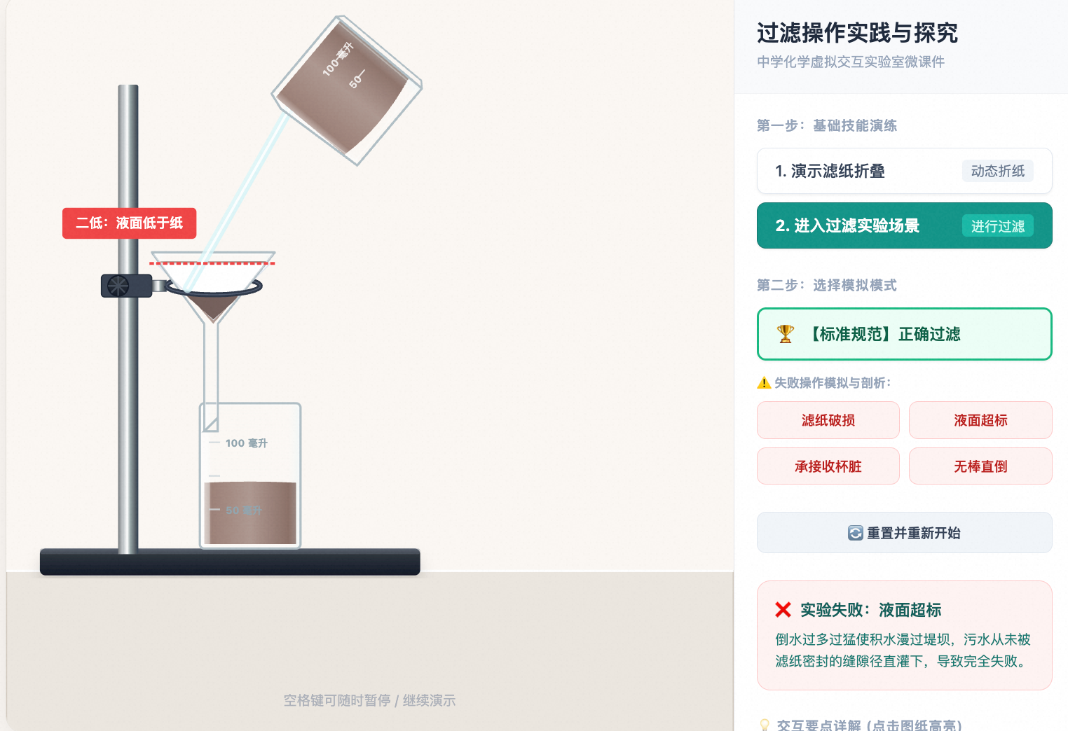 过滤操作规范与探究