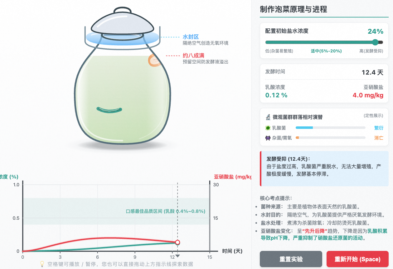 制作传统发酵食品：泡菜